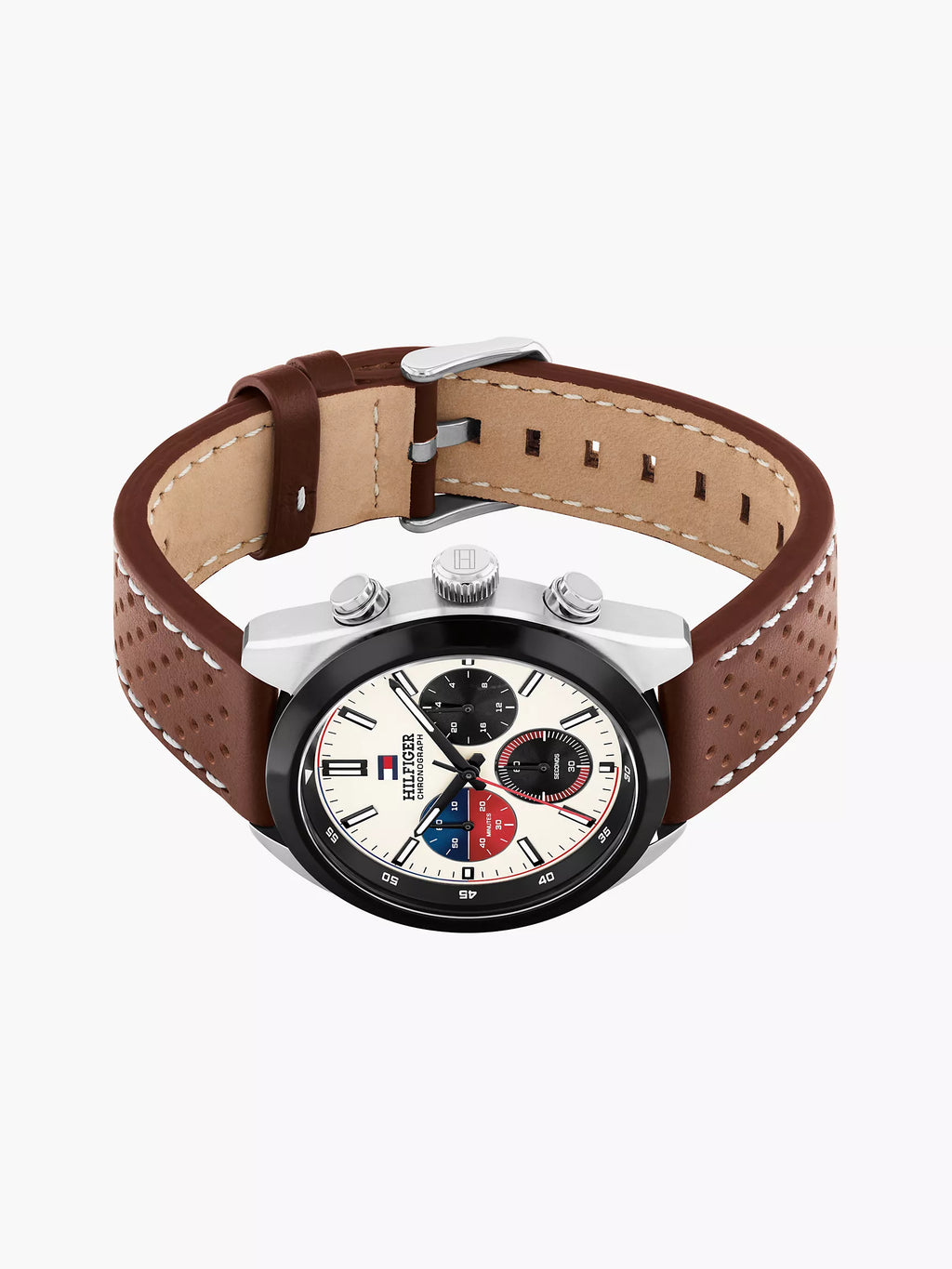 Tommy Hilfiger 40MM Leather Strap Chronograph Watch