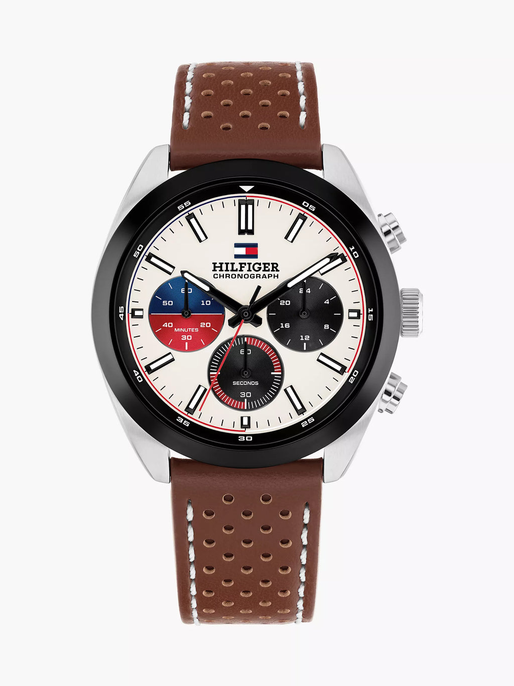 Tommy Hilfiger 40MM Leather Strap Chronograph Watch
